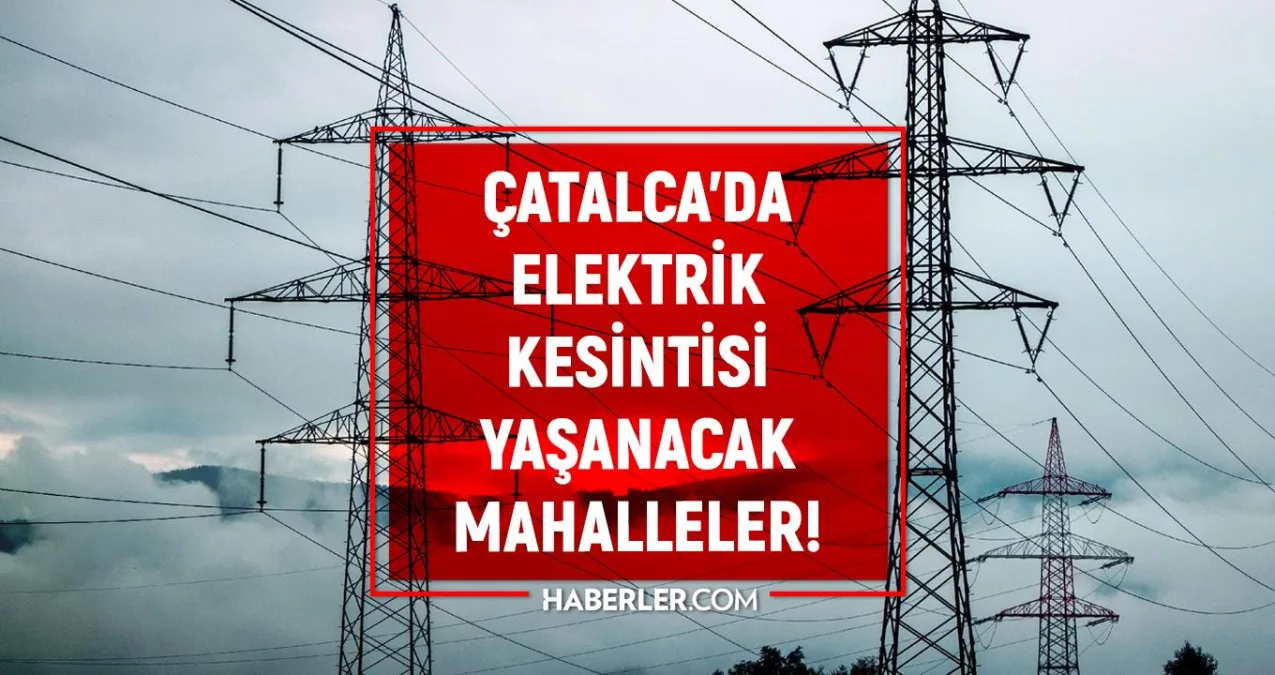 İstanbul Çatalca ilçesinde elektrik