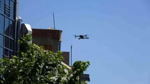 Adıyaman’da drone ile emniyet kemeri uygulaması