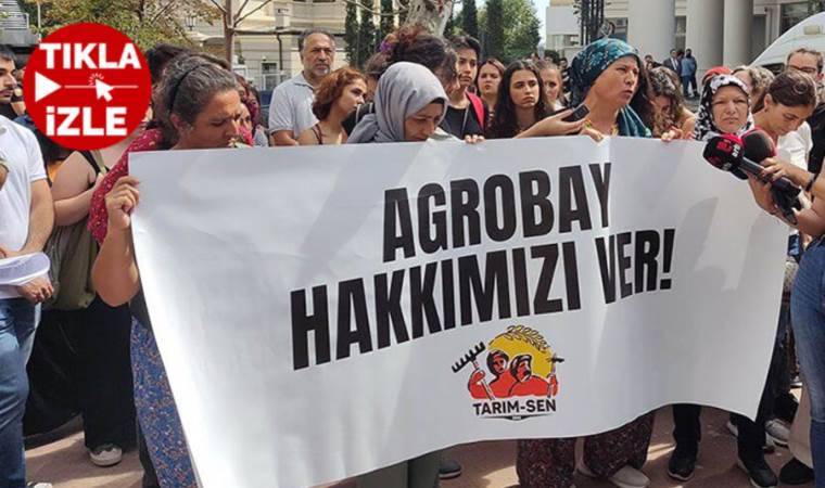 Agrobay personeli çatıya çıktı! Polis tedbir alamadan müdahale etti!