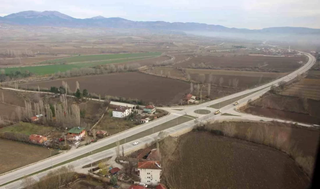 Amasya'da helikopter dayanaklı trafik