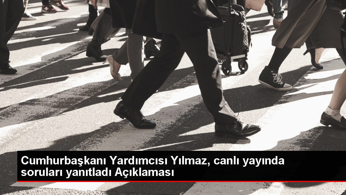 Cumhurbaşkanı Yardımcısı Yılmaz, canlı yayında soruları yanıtladı Açıklaması