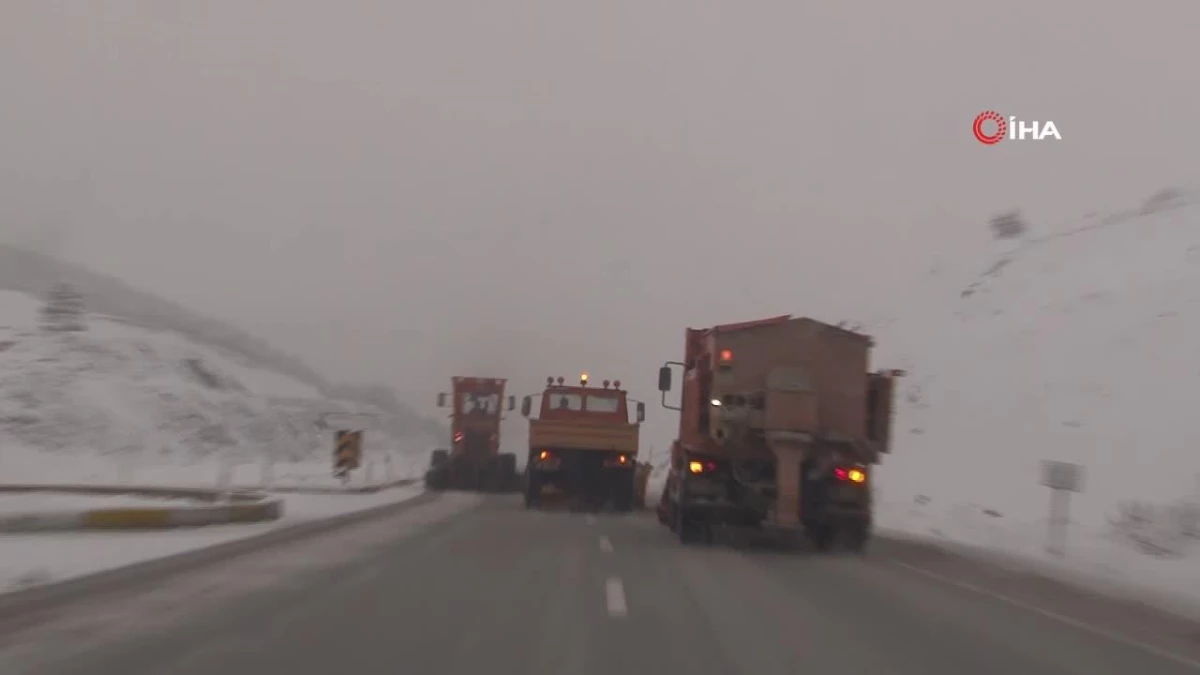 Erzincan’ın yüksek kısımlarında kar yağışı tesirli oldu