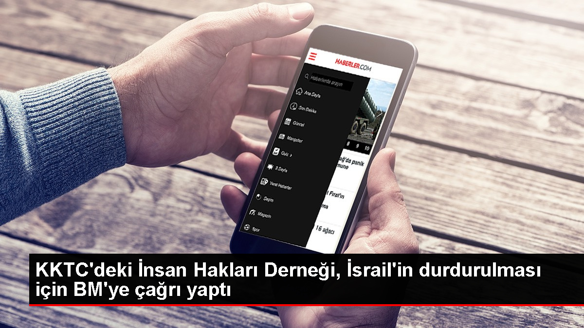 KKTC’de İnsan Hakları Derneği İsrail’in Gazze hücumlarını BM’ye taşıdı