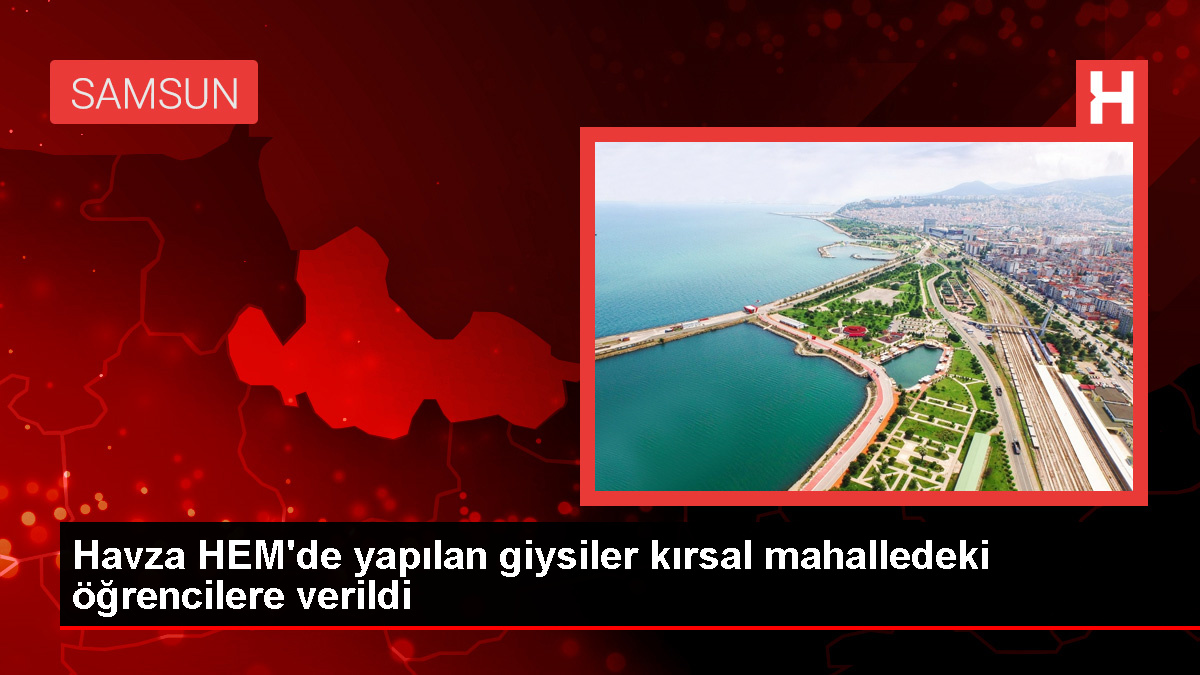 Samsun’da Halk Eğitimi Merkezi’nden öğrencilere giysi armağanı