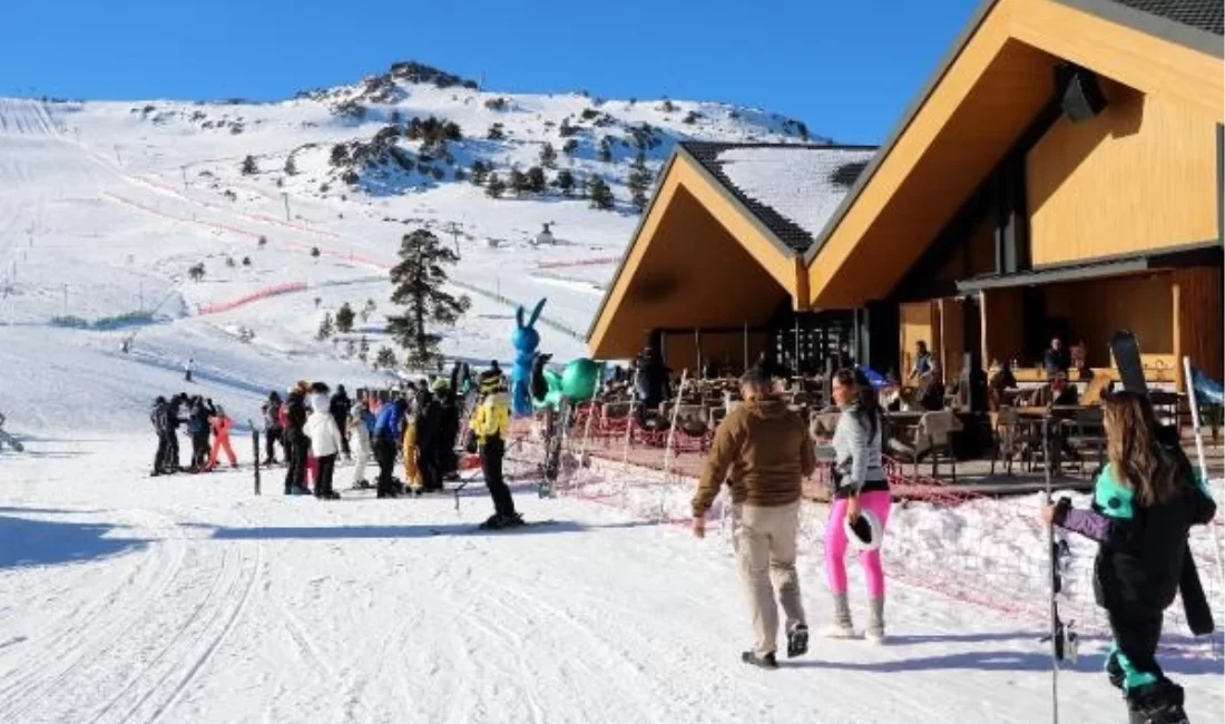 BOLU'da, kayak merkezi Kartalkaya'daki