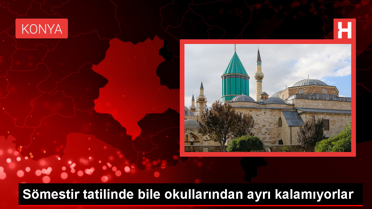 Konya Mahmut Sami Ramazanoğlu Anadolu İmam Hatip Lisesi Öğrencileri Okullarında İstekli Çalışıyor