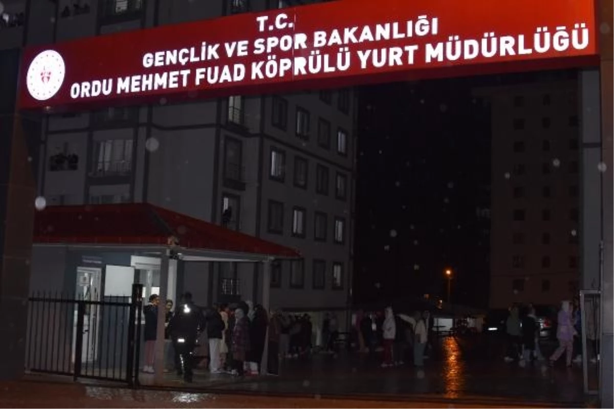 Ordu’da KYK Kız Öğrenci Yurdu’nda Asansör Arızası