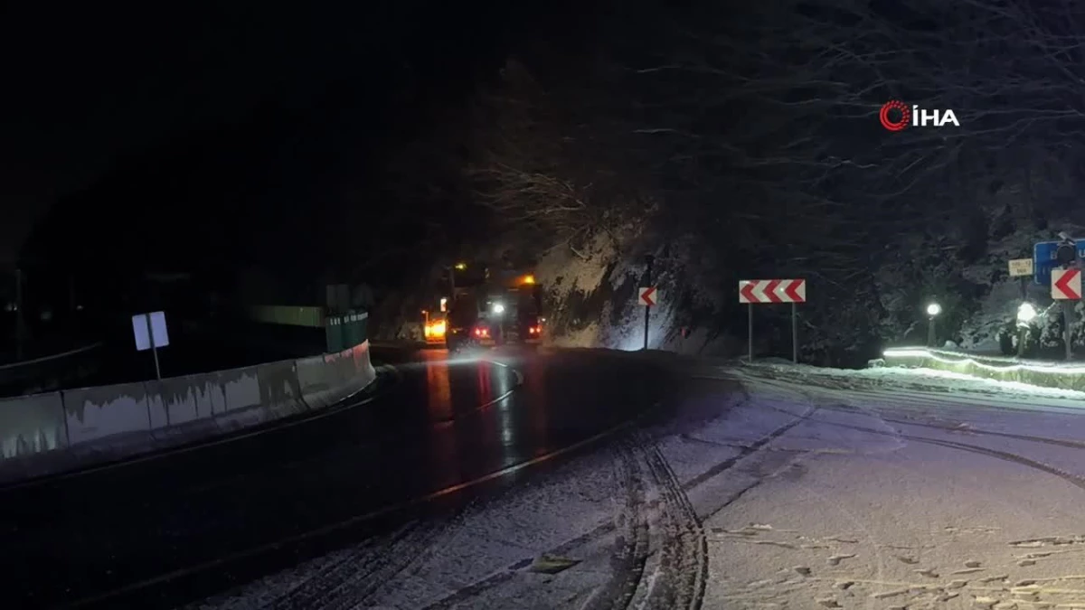 Özlenen karla buluşmak için Bolu Dağı’nı tercih ettiler