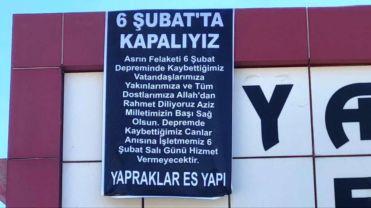 Adıyaman’da 6 Şubat zelzelelerinin yıl dönümünde fabrikalar kapalı olacak