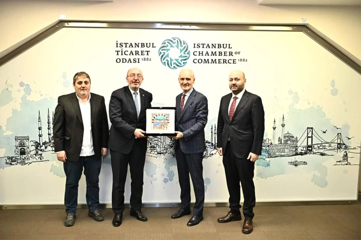 AK Parti Kütahya Vilayet Lideri Mustafa Önsay İstanbul Ticaret Odası Lideri Şekip Avdagiç’i ziyaret etti