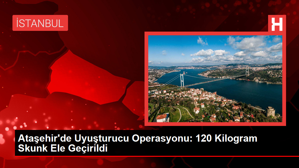 Ataşehir’de Uyuşturucu Operasyonu: 120 Kilogram Skunk Ele Geçirildi