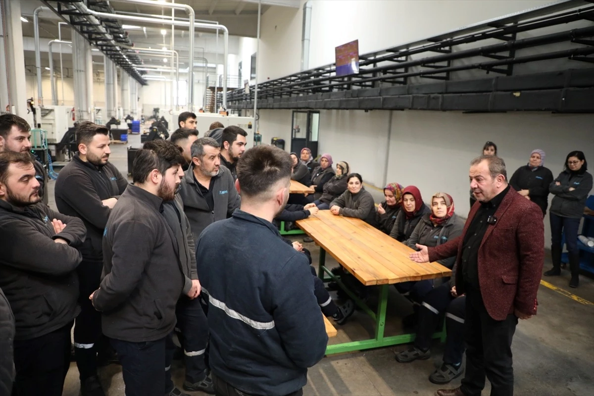 Bolu Belediye Lideri Tanju Özcan, OSB’deki fabrika ve işletmeleri ziyaret etti