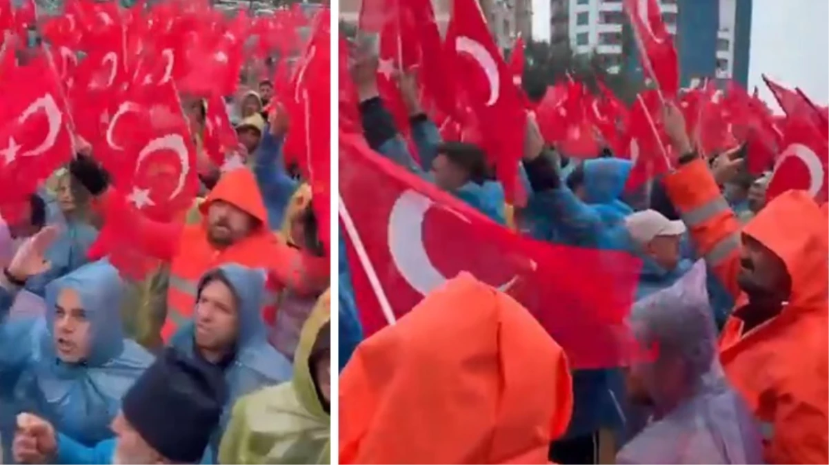 CHP Hatay Vilayet Başkanlığı önünde partililer Lütfü Savaş’a dayanak için toplandı