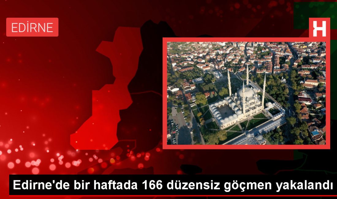 Edirne'de bir haftada yapılan