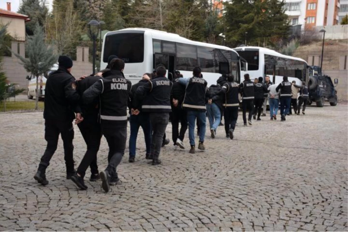 Elazığ’da Kabahat Örgütü Operasyonu: 20 Tutuklama