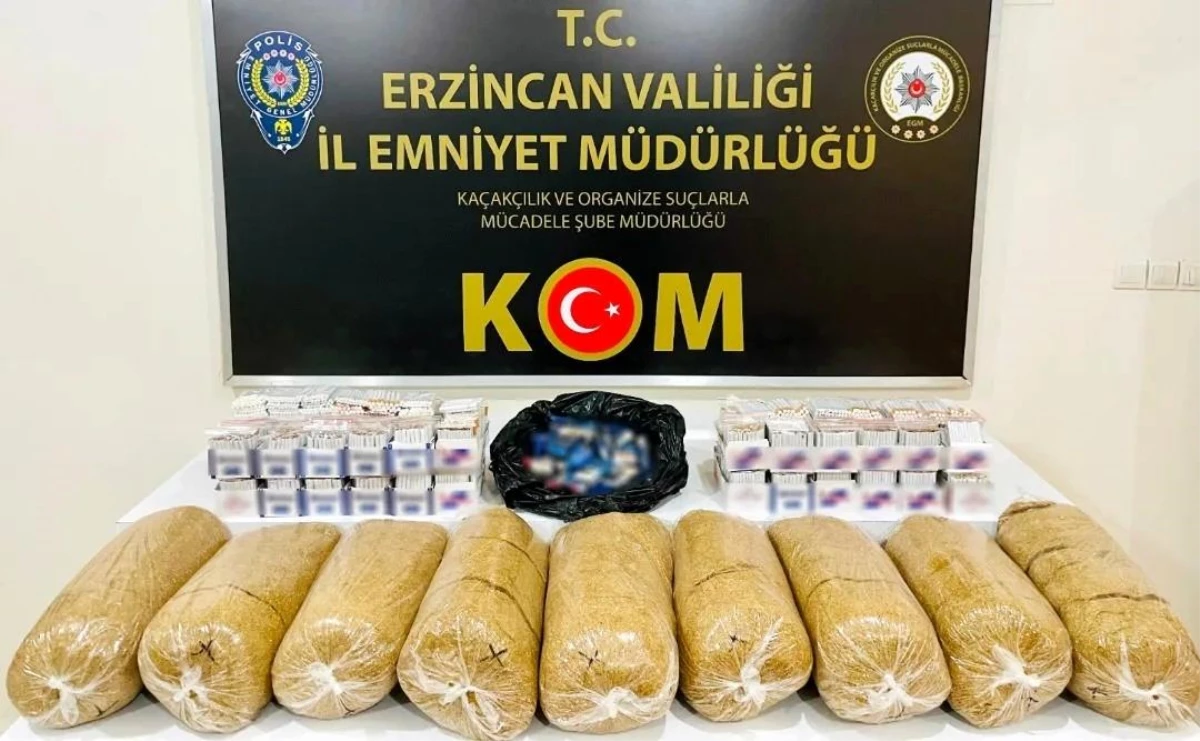 Erzincan’da Kaçak Sigara Operasyonu: 1 Gözaltı