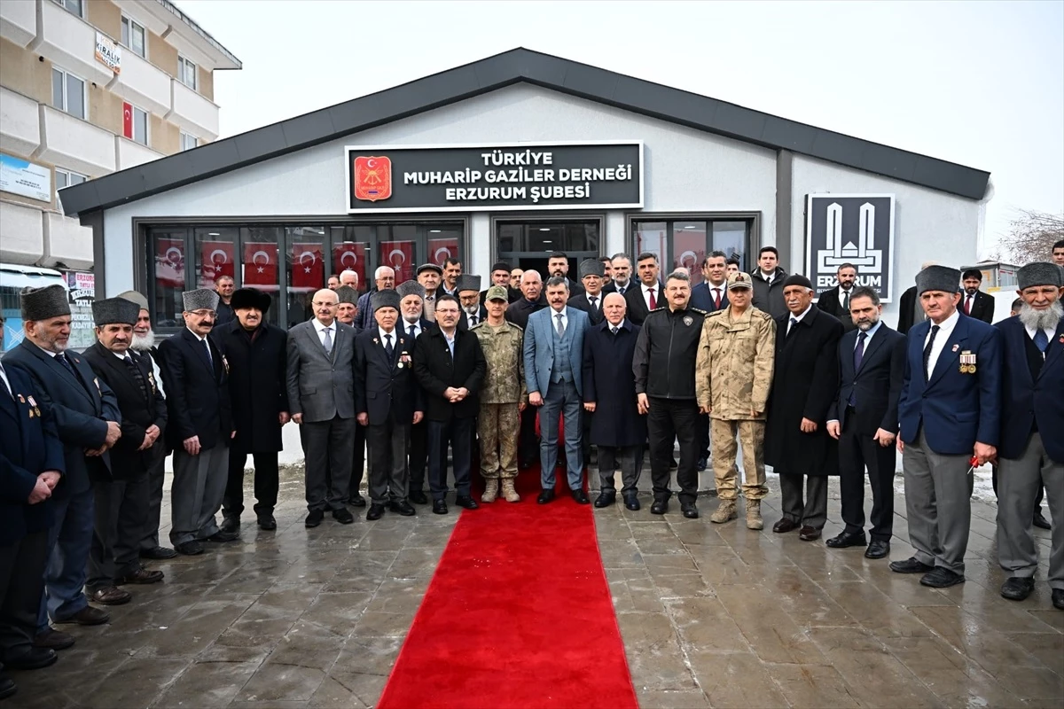 Erzurum’da Türkiye Muharip Gaziler Derneği binası merasimle açıldı