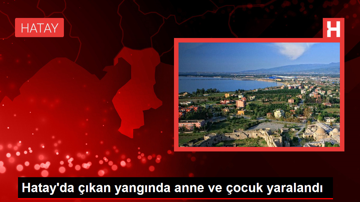 Hatay’da çıkan yangında anne ve çocuk yaralandı