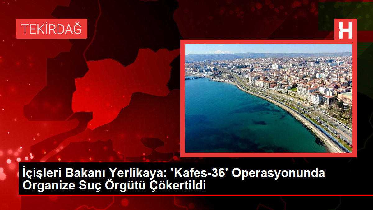 İçişleri Bakanı Yerlikaya: ‘Kafes-36’ Operasyonunda Organize Hata Örgütü Çökertildi