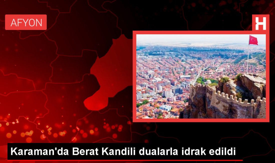 Karaman'da vatandaşlar Berat Kandili'ni