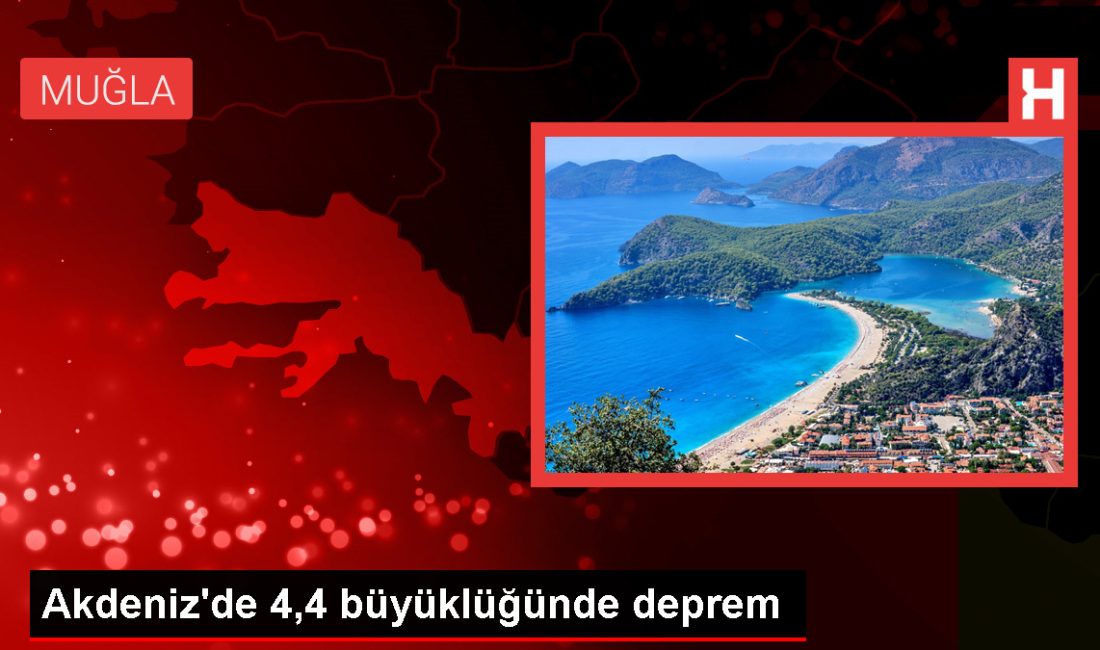 Akdeniz'de 4,4 büyüklüğünde zelzele