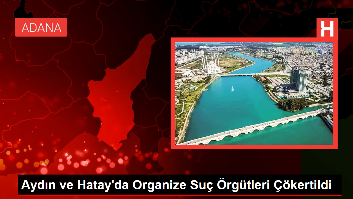 Aydın ve Hatay’da Organize Kabahat Örgütleri Çökertildi