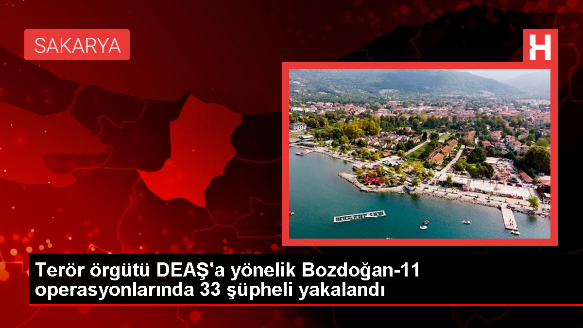 İçişleri Bakanı: Sakarya’da DEAŞ operasyonunda 33 kuşkulu yakalandı