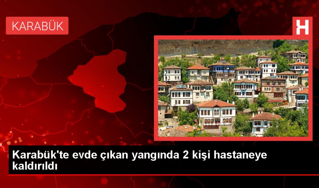 Karabük'te meskende çıkan yangında